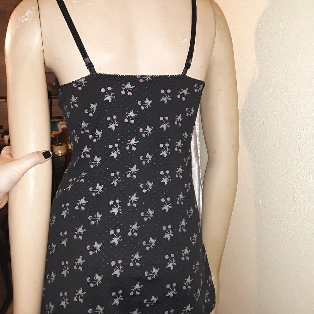 Basic Universal, Size M Black W Cherries Teddy - image 7